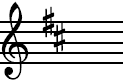 b minor signature on treble clef
