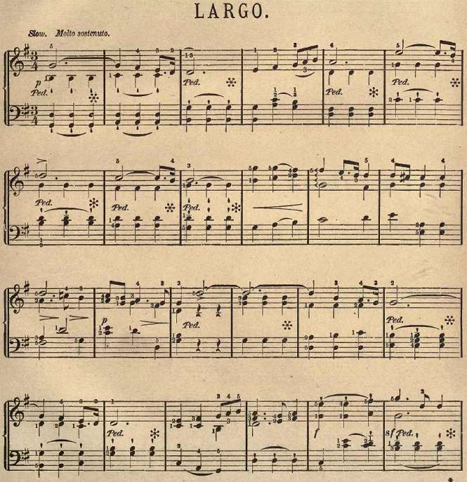 Frederic Handel's piano piece